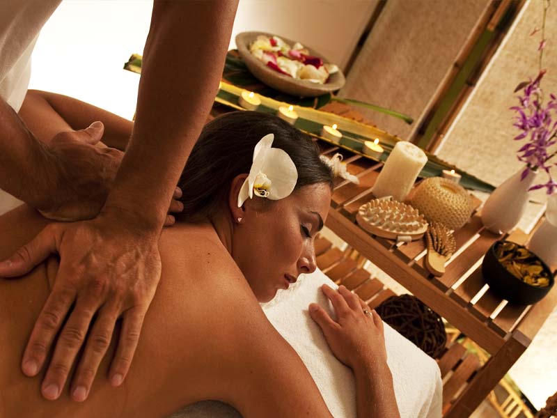 Massage in the hotel spa
